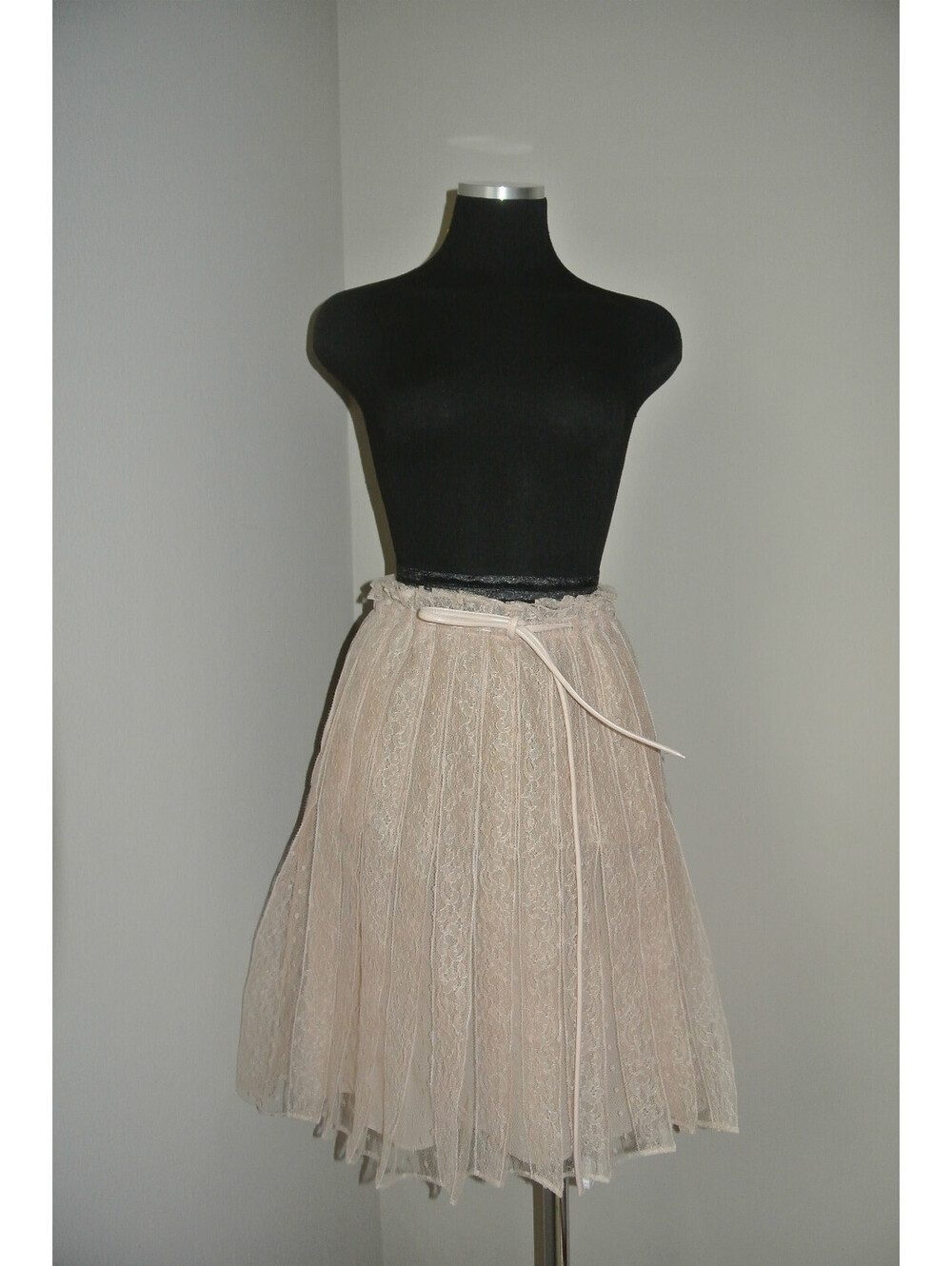 VALENTINO Nude Chiffon Skirt Sz 8 USA Retail $2,790 New